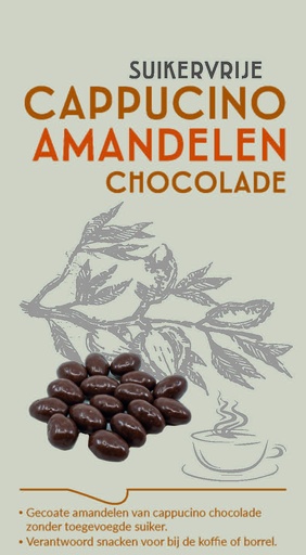 [5048] Amandelen cappucino melk suikervrij crt 1/5kg
